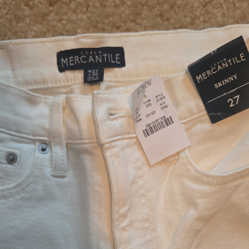 J. Crew Factory Women's Skinny Jeans - Cream